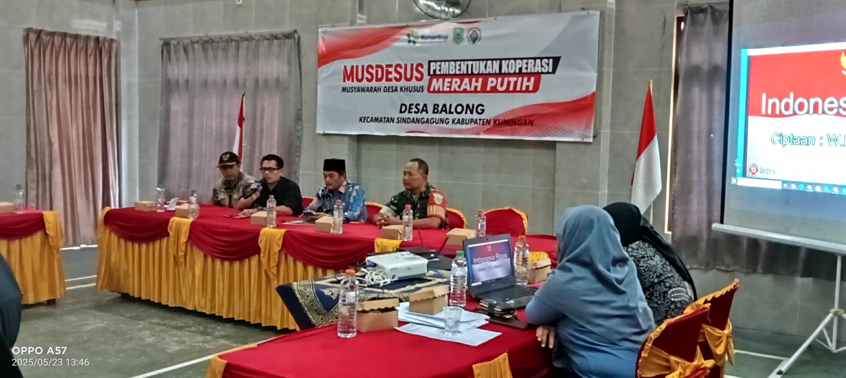 KEGIATAN MUSYAWARAH DESA KHUSUS PEMBENTUKAN KOPERASI DESA MERAH PUTIH